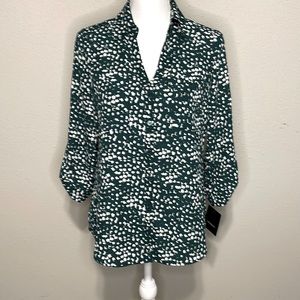 NWT Fortune + Ivy Christelle Button Down Blouse